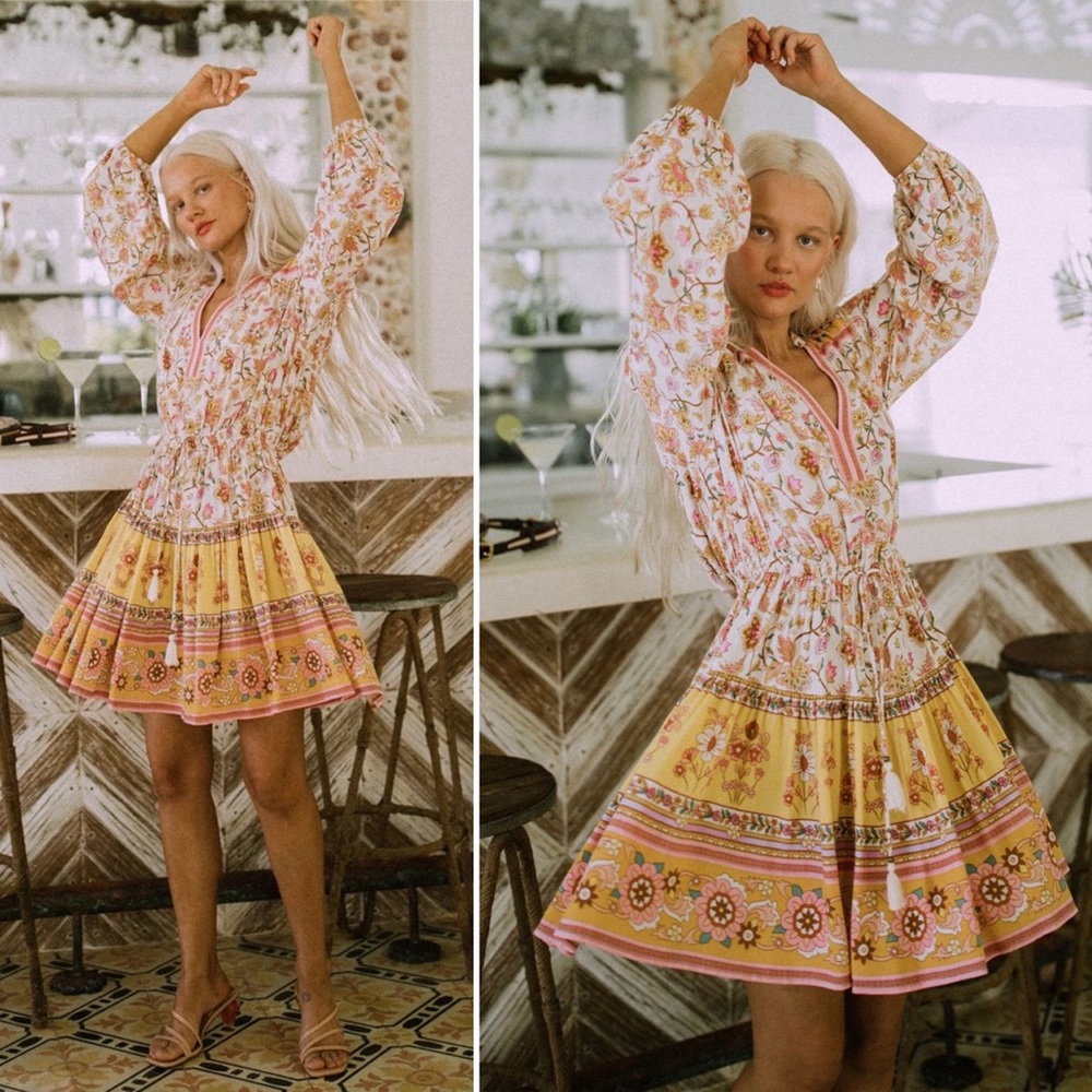SOLD ♥️ Spell ♥️ Portobello Road Long Sleeve Playdress - Picture 1 of 8